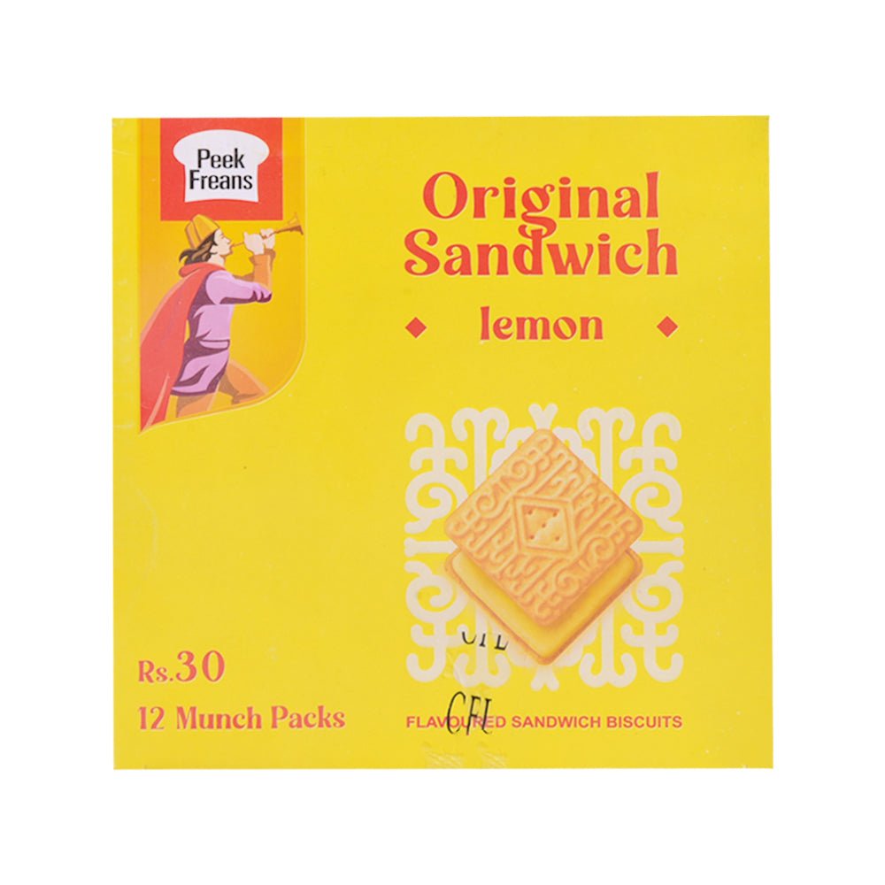 PEEK FREANS LEMON SANDWICH MUNCH PACK 48 GM 12PC BOX