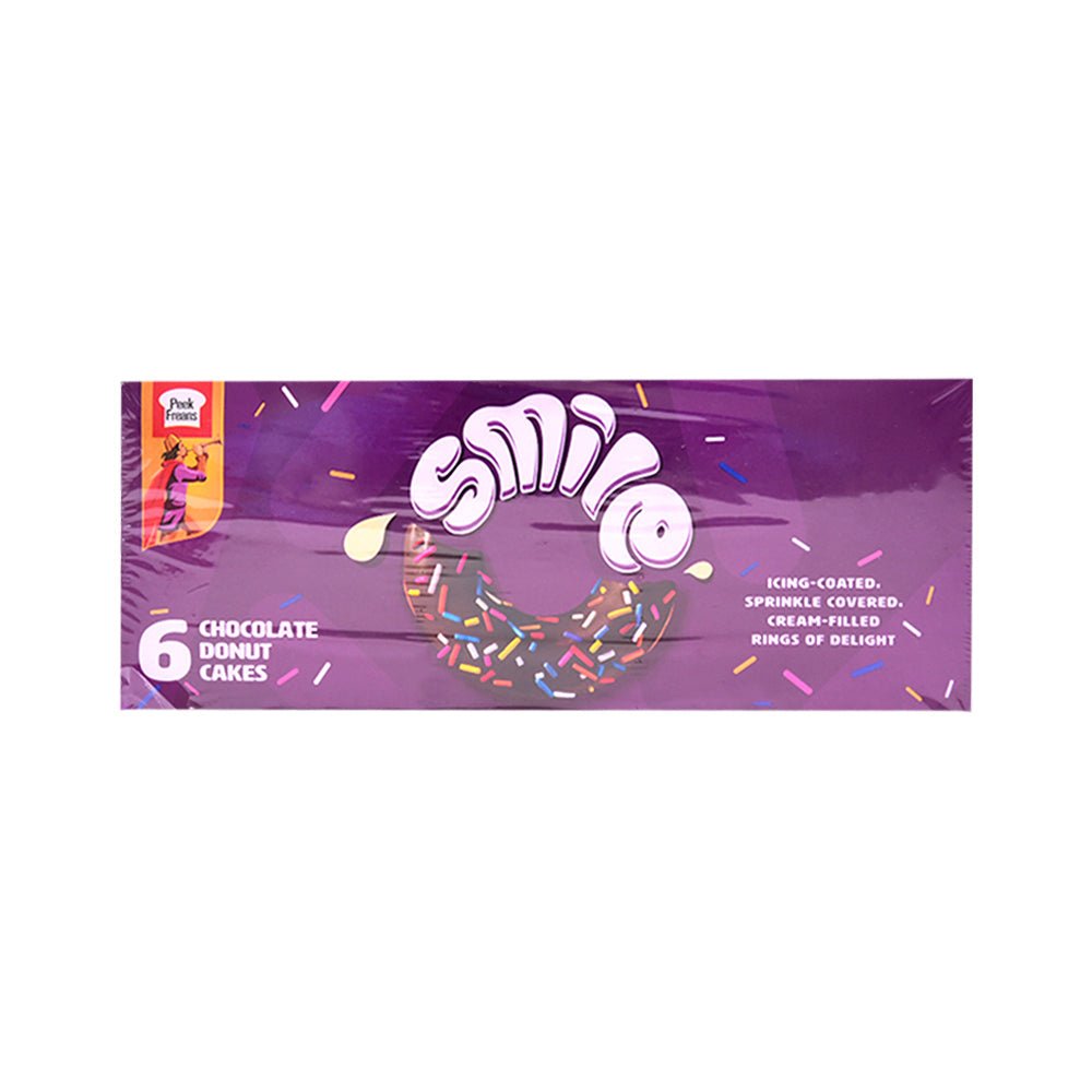 PEEK FREANS SMILE CHOCOLATE DONUT CAKE 39 GM 6PC BOX